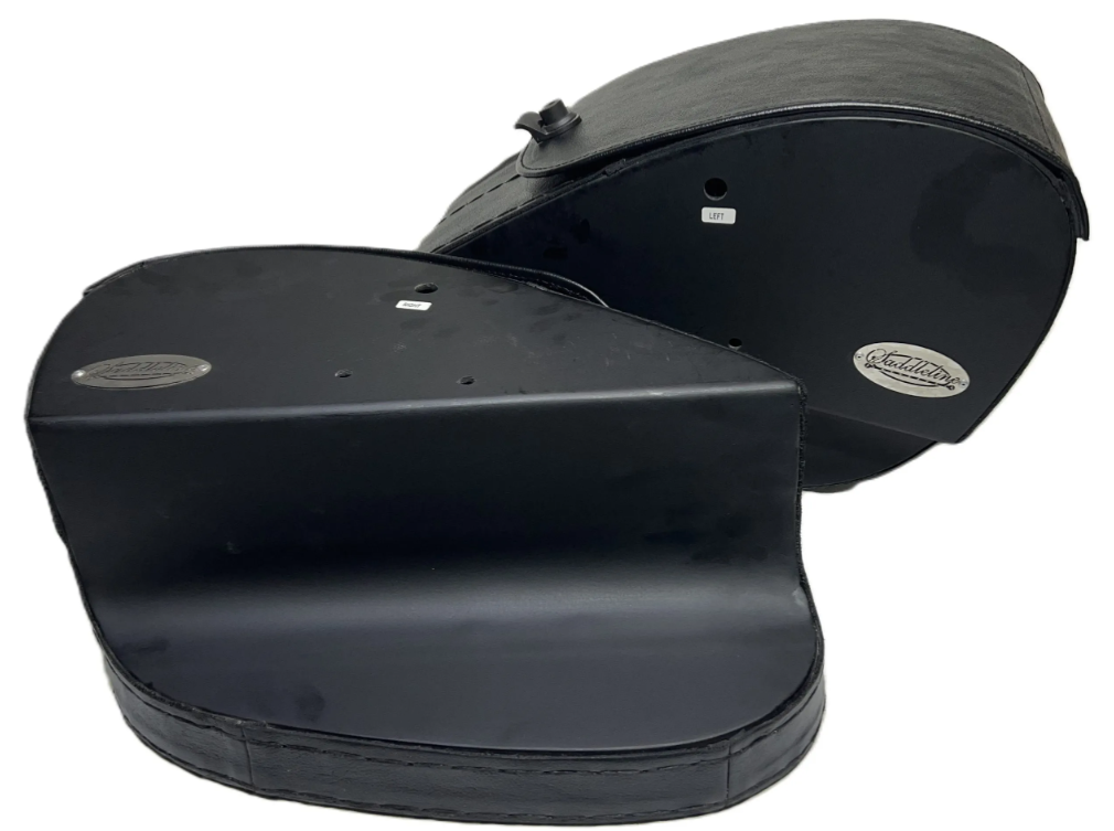 403F7- Saddleline Harley-Davidson Softail Fatbob FXFB / FXFBS Locking Saddlebags with Quick Mounts. - Image 7