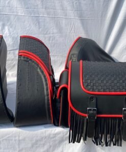 622-BF4- Saddleline Harley-Davidson Heritage Springer FLSTS & FLSTS Saddlebags, seat cover, handlebag,luggage bag with complete mounting.
