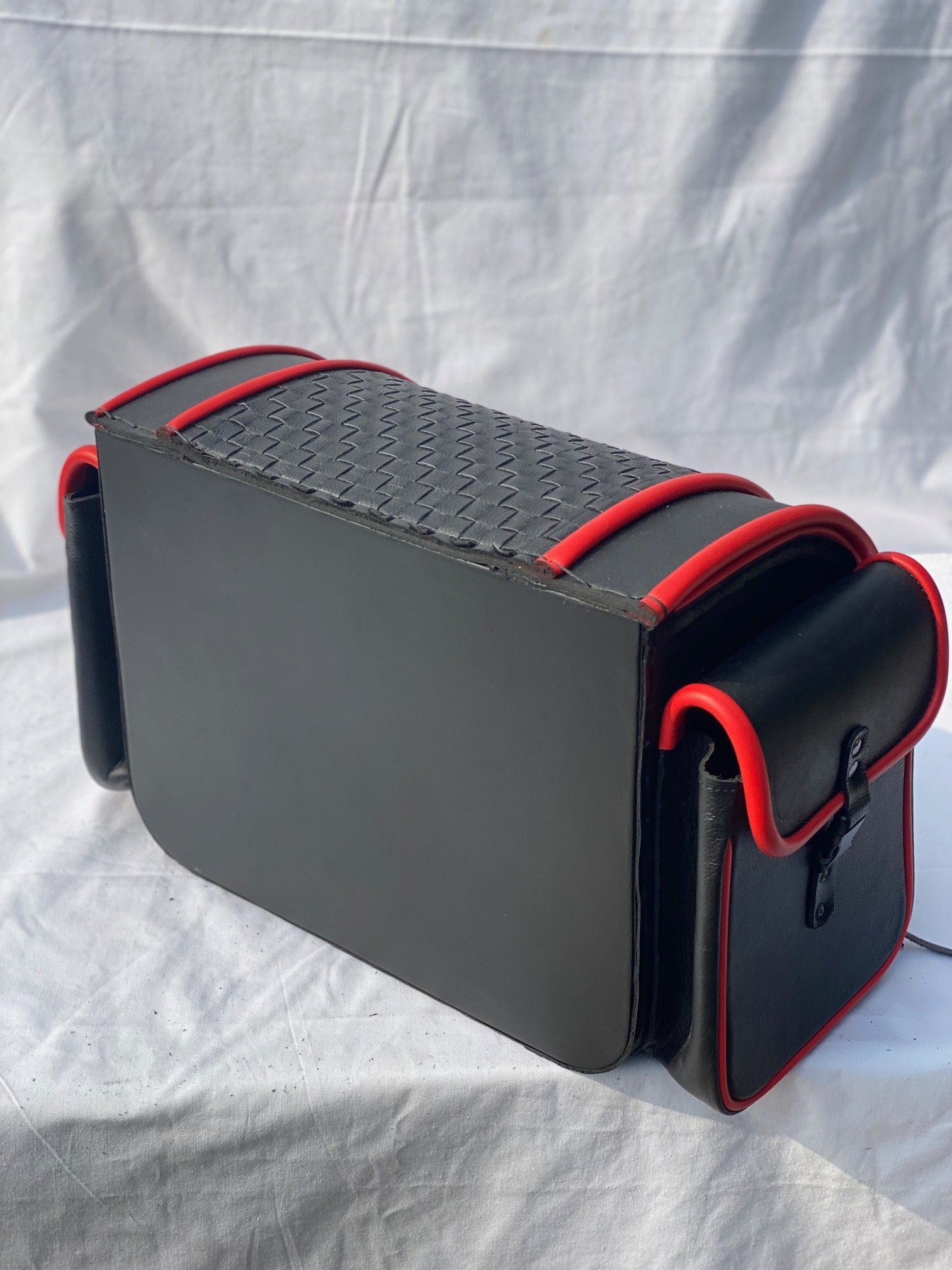 622-BF4- Saddleline Harley-Davidson Heritage Springer FLSTS & FLSTS Saddlebags, seat cover, handlebag,luggage bag with complete mounting. - Image 10