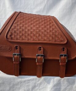 Alternative view of 612AT3b- Saddleline Harley-Davidson Softail Springer FLSTS FLSTSI Saddlebags (Tan)