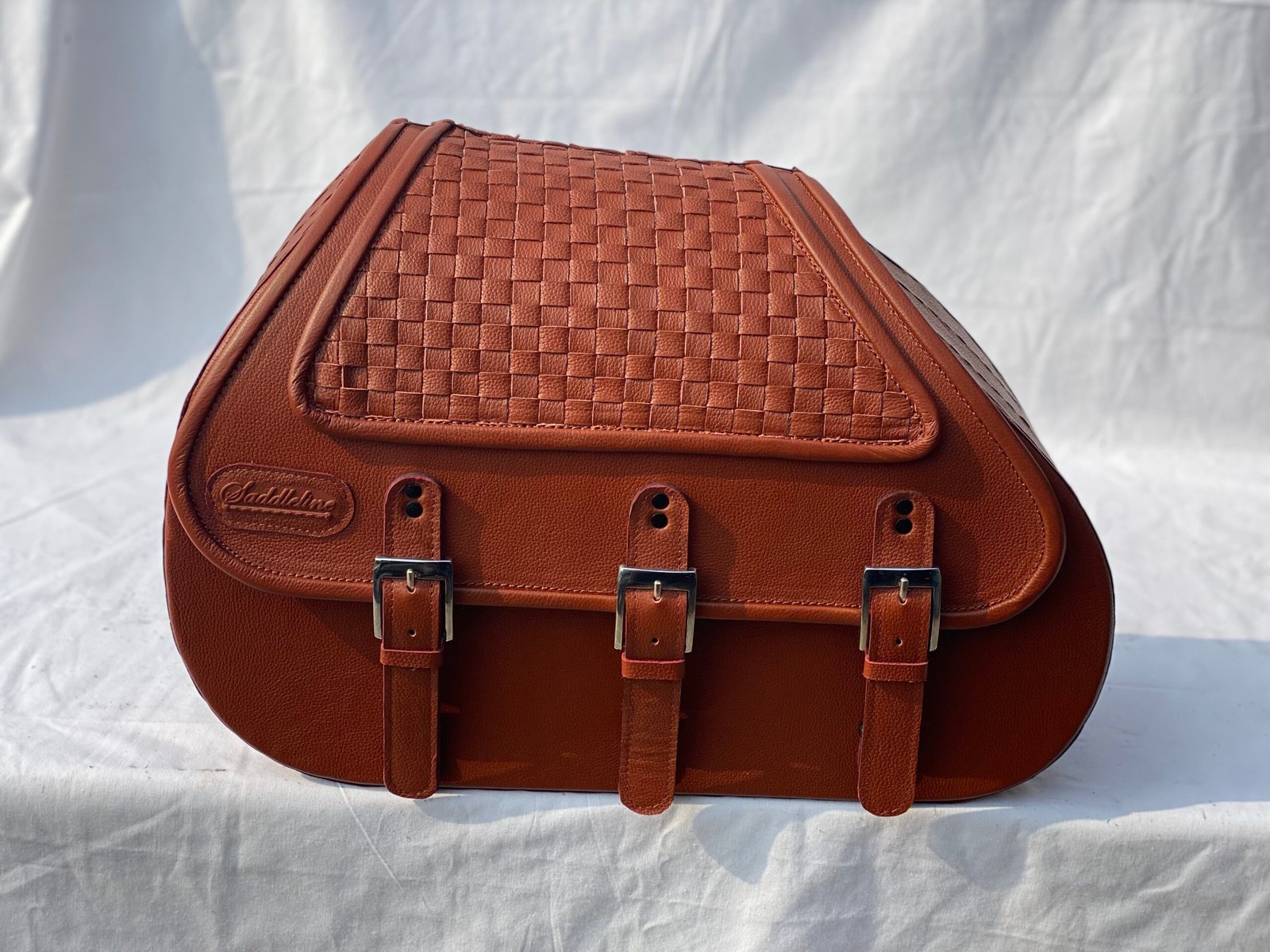612AT3b- Saddleline Harley-Davidson Softail Springer Saddlebags and matching seat cover FLSTS FLSTSI - Image 2
