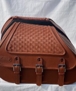612AT3b- Saddleline Harley-Davidson Softail Springer FLSTS FLSTSI Saddlebags (Tan)