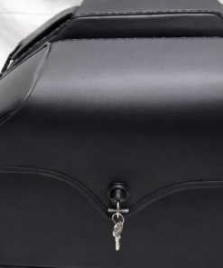 Alternative view of 706L- Saddleline Harley Davidson FLSTC Softail Heritage Classic Hard body leather saddlebags With Mounting.
