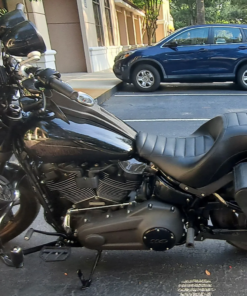413F2B-Saddleline Harley_Davidson Softail Slim FLS AND FLSS Saddlebags Locking With Quick Detach Mounts. 2012-2017