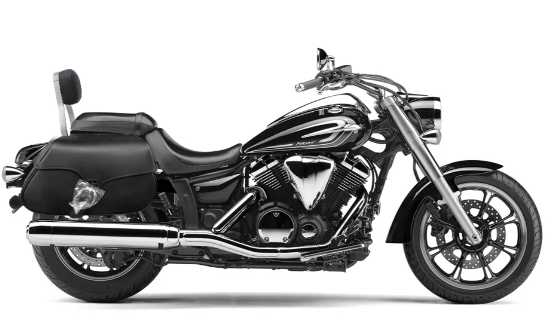 YM900-Saddleline Yamaha 950 Saddlebags with Complete Quick Detaching Mounting Hardware.