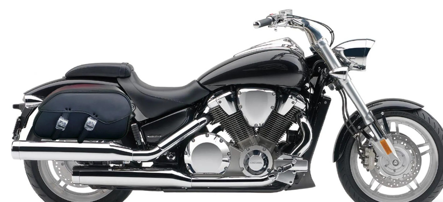 1203-HONDA VTX 1300F saddlebags by saddleline with complete quick detachable mounting hardware (included).