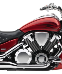 1204- HONDA VTX 1300F STUDDED saddlebags with complete quick detachable mounting hardware (included).