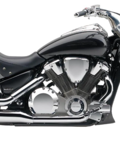 1205- HONDA VTX 1800F STUDDED saddlebags by saddleline with complete quick detachable mounting hardware (included).