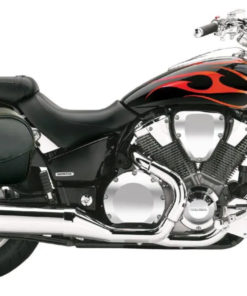 1212-HONDA VTX 1800C saddlebags by saddleline with complete quick detachable mounting hardware (included).