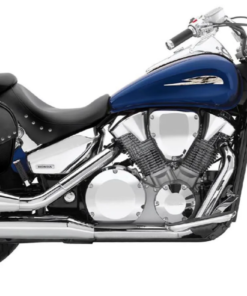 1217- HONDA VTX 1300S SPOKES (STUDDED) saddlebags by saddleline with complete quick detachable mounting hardware (included).