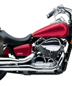 1227L- Honda Shadow Aero VT750 Saddlebags ( 100% full grain leather) with complete quick detaching mounting hardware.