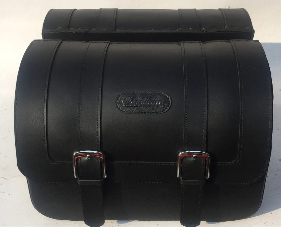 706F- Triumph SpeedMaster Hardbody leather Saddlebags with Quick Release & Lodge Mounting - Image 3