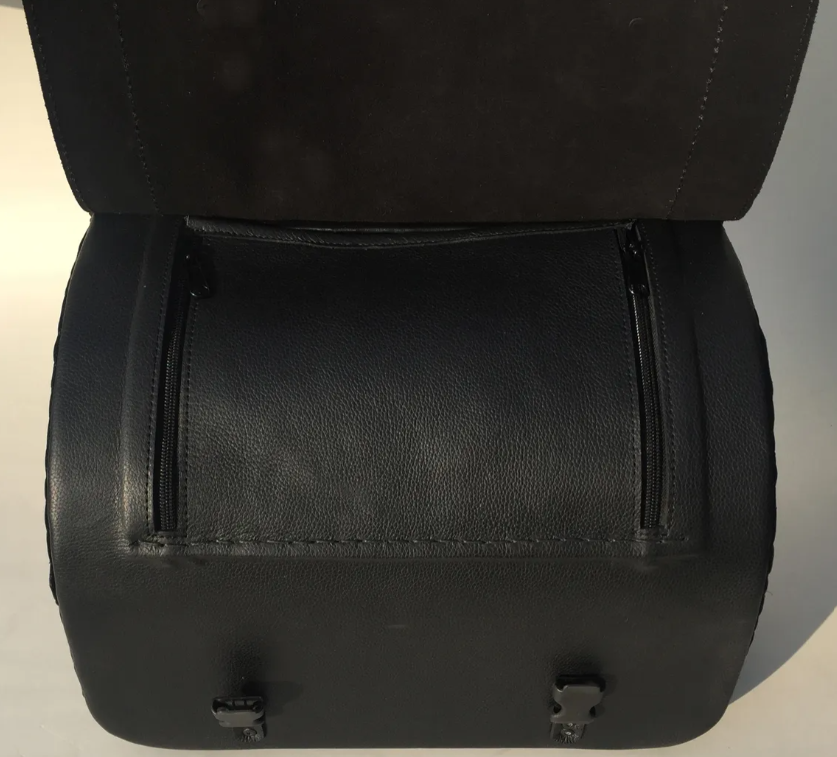 706F- Triumph SpeedMaster Hardbody leather Saddlebags with Quick Release & Lodge Mounting - Image 6