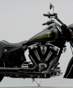 508- Saddleline Indian Chief Saddlebags in Leather & Hard Body With Quick detach mounting Brackets. Indian Chief, Chieftain, Classic, Dark ​Horse Roadmaster​ ​​saddlebags.