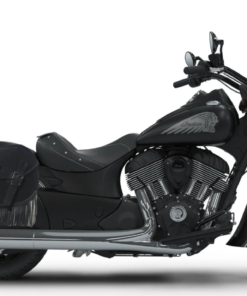 509- Saddleline Indian Chief Saddlebags in Leather & Hard Body With Quick detach mounting Brackets. Indian Chief, Chieftain, Classic, Dark ​Horse Roadmaster​ ​​saddlebags