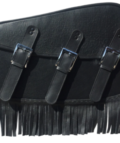 Alternative view of 509- Saddleline Indian Chief Saddlebags in Leather & Hard Body With Quick detach mounting Brackets. Indian Chief, Chieftain, Classic, Dark ​Horse Roadmaster​ ​​saddlebags