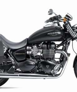706F- Triumph SpeedMaster Hardbody leather Saddlebags with Quick Release & Lodge Mounting