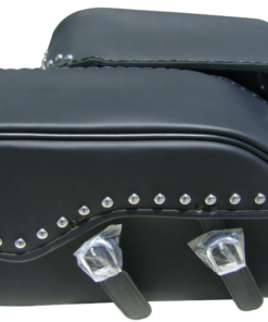 Alternative view of 1210- HONDA VTX 1300T STUDDED saddlebags by saddleline with complete quick detachable mounting hardware (included).