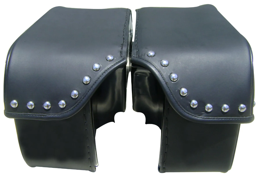 1210- HONDA VTX 1300T STUDDED saddlebags by saddleline with complete quick detachable mounting hardware (included). - Image 4