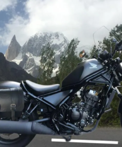 1223F- Saddleline Honda Rebel 500 & 1100 Saddlebags With Complete Quick Detachable Mounting Hardware.
