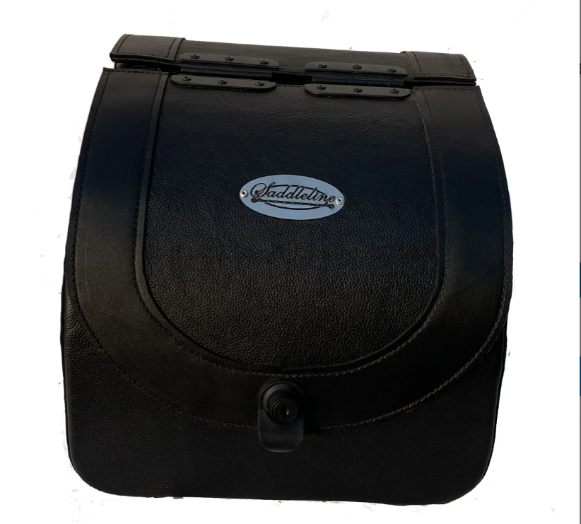 1222L- Saddleline Honda Rebel 500 and 1100 Saddlebags With Complete Quick Detachable Mounting Hardware. - Image 3