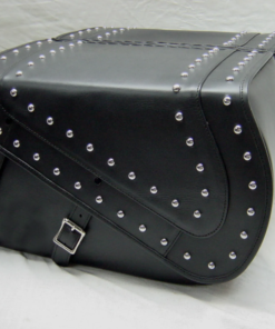 506ST- Saddleline Indian Chief Classic Saddlebags in Leather & Hard Body With Quick detach mounting Brackets