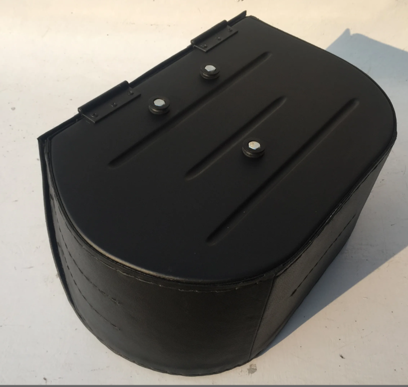 506ST- Saddleline Indian Chief Classic Saddlebags in Leather & Hard Body With Quick detach mounting Brackets - Image 7