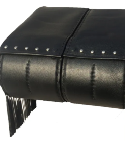 509S- Saddleline Indian Chief Saddlebags in Leather & Hard Body With Quick detach mounting Brackets. Indian Chief, Chieftain, Classic, Dark Horse Roadmaster saddlebags - Image 3