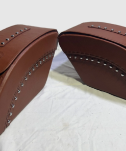 Alternative view of DK100STD- kawasaki Vulcan Drifter 800 Saddlebags By Saddleline WITH MATCHING SOLO SEAT COVER.