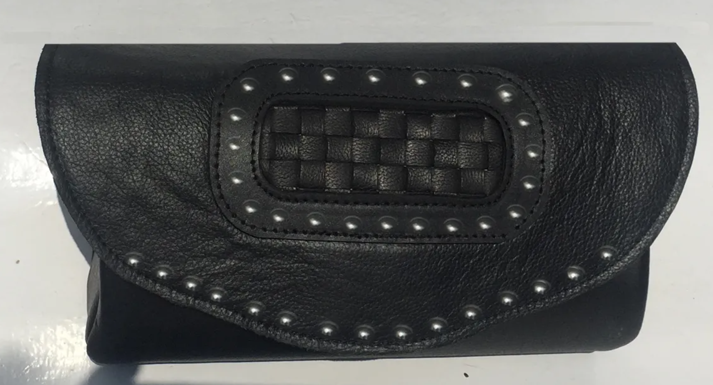 1601- HANDLE BAR TOOL BAG STUDDED