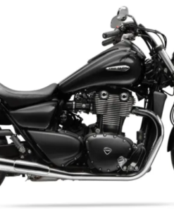 TH703- Saddleline Triumph Thunderbird Saddlebags with Complete Quick Detachable Mounts.