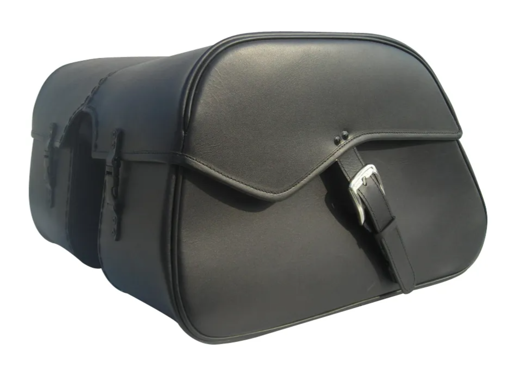 TH703- Saddleline Triumph Thunderbird Saddlebags with Complete Quick Detachable Mounts. - Image 3
