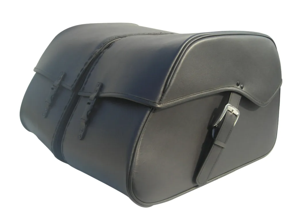 TH703- Saddleline Triumph Thunderbird Saddlebags with Complete Quick Detachable Mounts. - Image 5