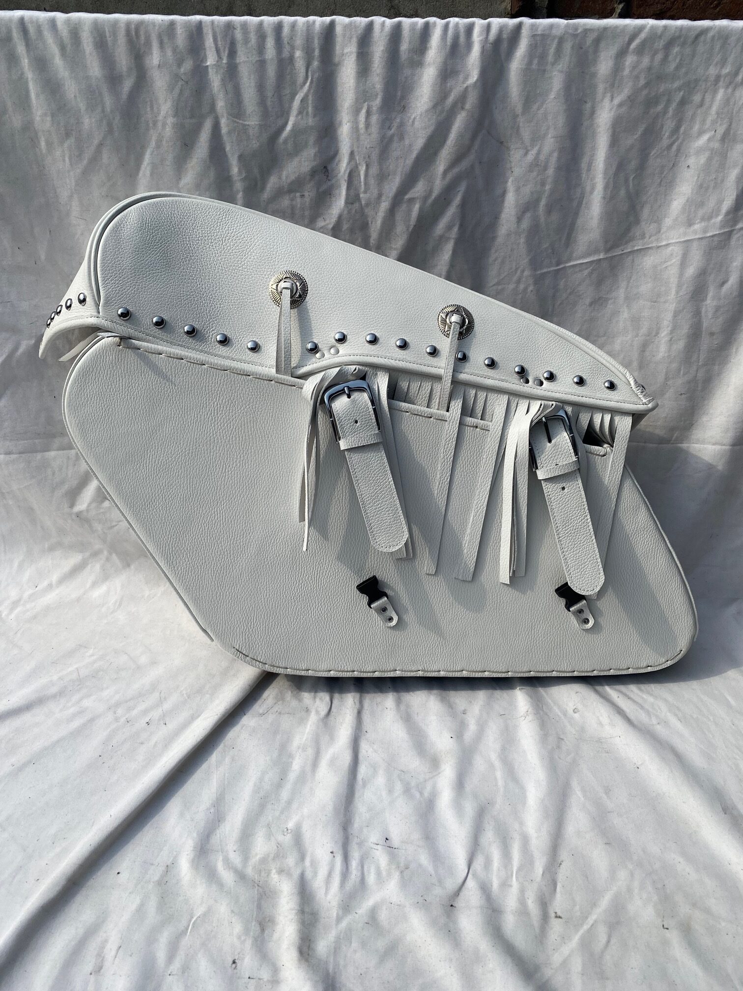 1001FWT- Saddleline Harley Davidson Saddle Bag for Road King, Road King Classic, Road Glide & Street Glide (Custom) - Image 5