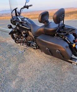 1007LB- Saddleline Harley Davidson Lockable Saddle Bags for Road King, Road King Classic, Road Glide & Street Glide - Image 3