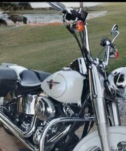 440F- SADDLELINE HARLEY-DAVIDSON Softail Fatboy FLSTF / FLSTFI & FLSTFB Saddlebags(Large Size) With Quick Detaching Mounts - Image 7