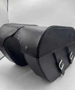 1031F- SADDLELINE Saddlebags(Chrome Buckles) for HARLEY-DAVIDSON Dyna Fatbob FXDF With Quick Mounts - Image 7